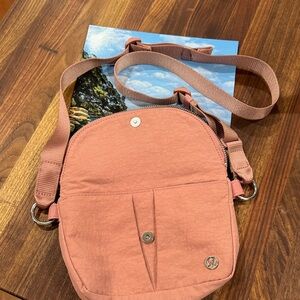 Lululemon All Night Micro Festival Bag in dusty rose